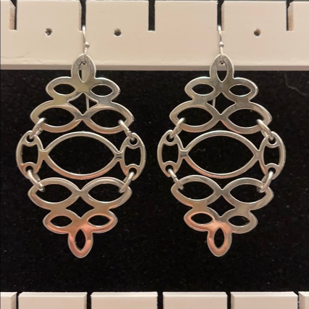 Silver earrings